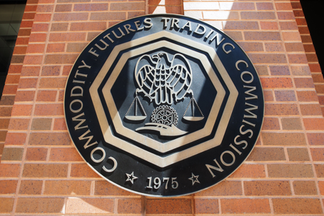 CFTC seal at the Commodity Futures Trading Commission headquarters in Washington, D.C.